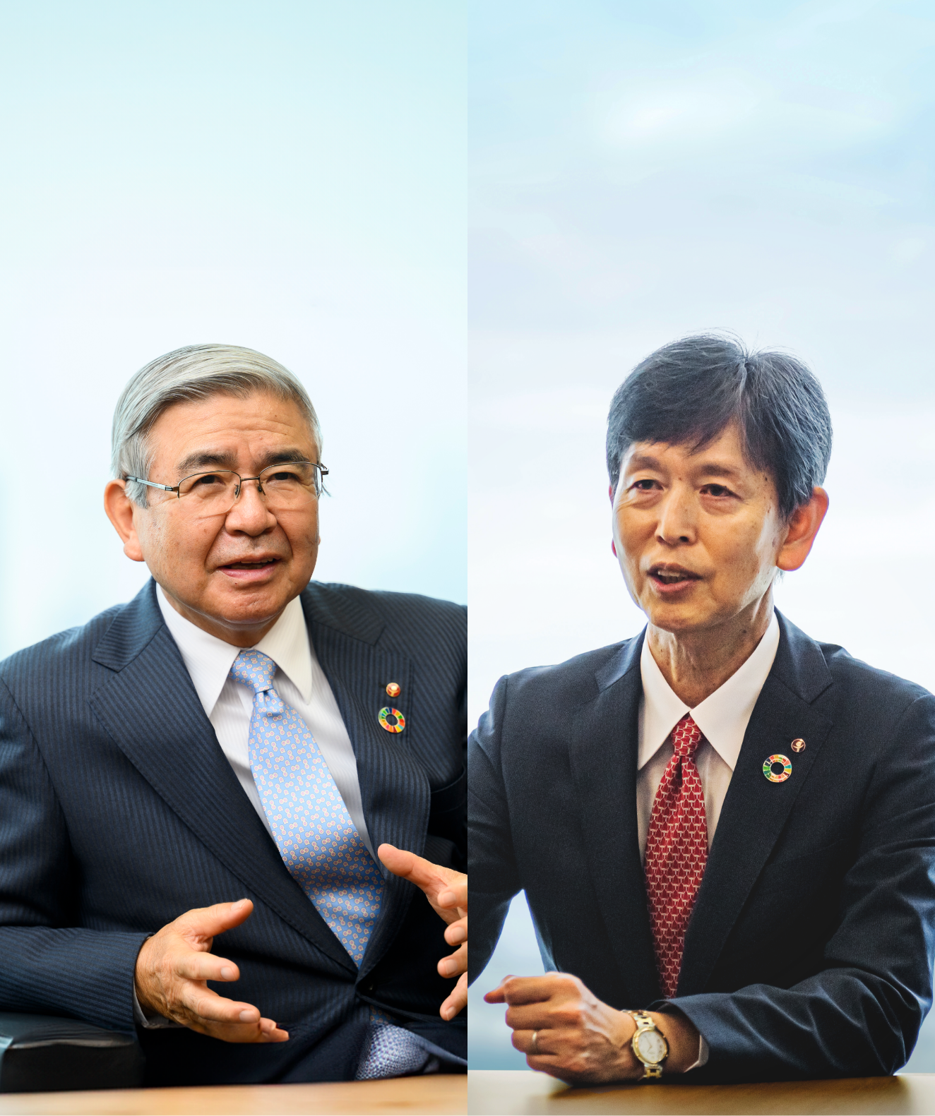 石田会長と春日井社長